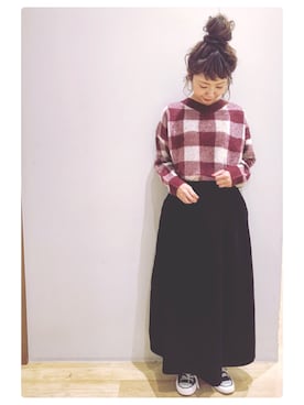 「アースミュージック＆エコロジー」｜tomopuuさん（レディース・152cm）の秋コーディネート