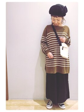 「スカーチョ」｜「アイテム（チュニック）」を使った、tomopuuさん（レディース・152cm）の秋コーディネート