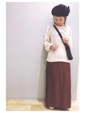 「ケーブル」｜tomopuuさん（レディース・152cm）の秋コーディネート