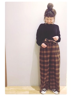 「モールニット」｜tomopuuさん（レディース・152cm）の秋コーディネート