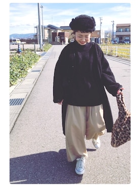 「ボア」｜「アイテム（チュニック）」を使った、tomopuuさん（レディース・152cm）の秋コーディネート