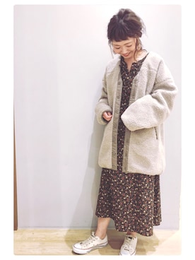 tomopuuさん（レディース・152cm）の冬コーディネート