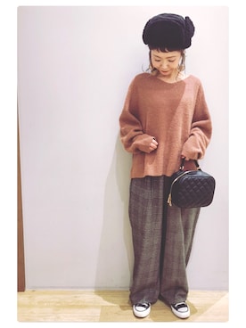 tomopuuさん（レディース・152cm）の冬コーディネート