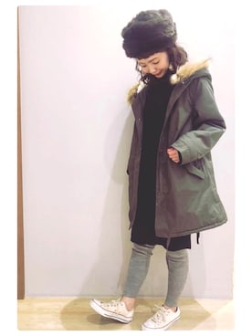 tomopuuさん（レディース・152cm）の冬コーディネート