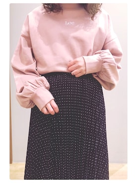 「Lee（リー）のアイテム（トップス）」を使った、tomopuuさん（レディース・152cm）の冬コーディネート