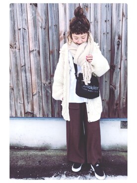 tomopuuさん（レディース・152cm）の冬コーディネート