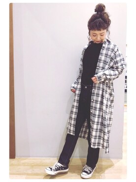 tomopuuさん（レディース・152cm）の冬コーディネート