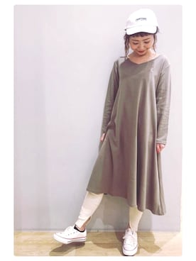 tomopuuさん（レディース・152cm）の春コーディネート