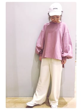 「ワッフル」｜tomopuuさん（レディース・152cm）の春コーディネート