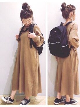 「ワッフル」｜tomopuuさん（レディース・152cm）の春コーディネート