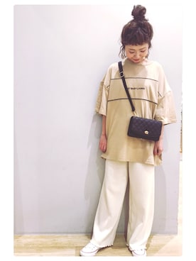 「NiCORON（ニコロン）のアイテム」を使った、tomopuuさん（レディース・152cm）の春コーディネート