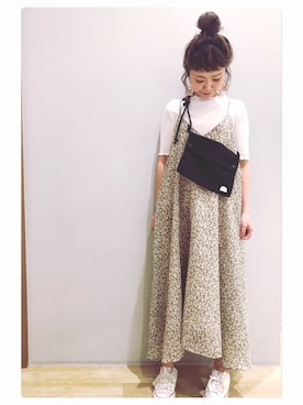 「Lee（リー）のアイテム（バッグ）」を使った、tomopuuさん（レディース・152cm）の春コーディネート