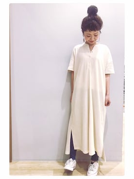 「ワッフルワンピース」｜tomopuuさん（レディース・152cm）の春コーディネート