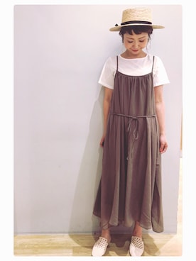「koe（コエ）のアイテム」を使った、tomopuuさん（レディース・152cm）の夏コーディネート