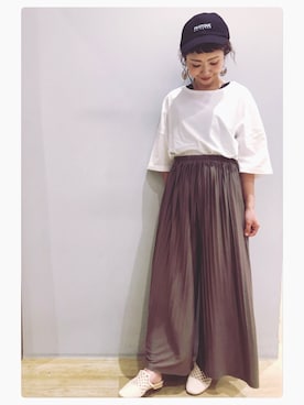 「koe（コエ）のアイテム」を使った、tomopuuさん（レディース・153cm）の夏コーディネート