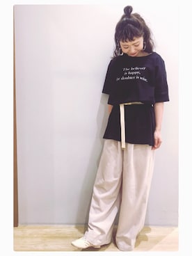 「koe（コエ）のアイテム」を使った、tomopuuさん（レディース・153cm）の夏コーディネート