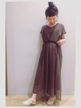 「koe（コエ）のアイテム」を使った、tomopuuさん（レディース・153cm）の夏コーディネート