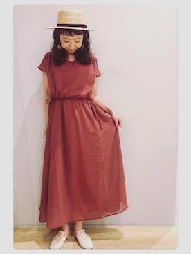 「koe（コエ）のアイテム」を使った、tomopuuさん（レディース・153cm）の夏コーディネート