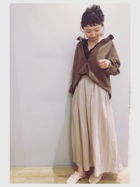 「スタッフセンバツ」｜tomopuuさん（レディース・153cm）の夏コーディネート