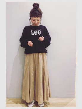 「Lee（リー）のアイテム（トップス）」を使った、tomopuuさん（レディース・152cm）の夏コーディネート