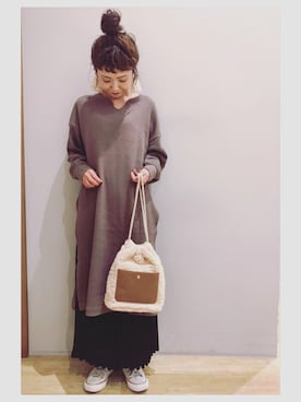 「ワッフルワンピース」｜tomopuuさん（レディース・152cm）の夏コーディネート