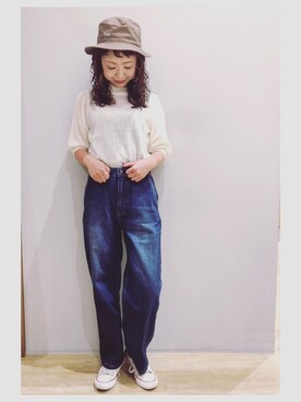 「FILA（フィラ）のアイテム（帽子）」を使った、tomopuuさん（レディース・152cm）の秋コーディネート