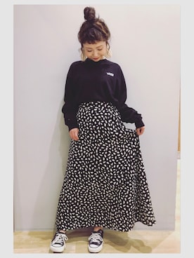 「NiCORON（ニコロン）のアイテム」を使った、tomopuuさん（レディース・152cm）の秋コーディネート