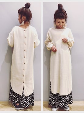 「NiCORON（ニコロン）のアイテム」を使った、tomopuuさん（レディース・152cm）の秋コーディネート