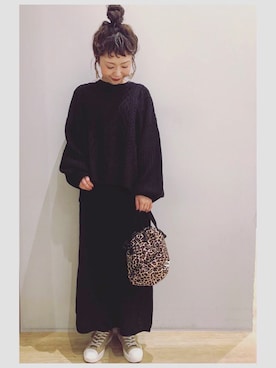 「アランニット」｜tomopuuさん（レディース・152cm）の秋コーディネート