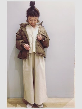 「スカーチョ」｜「アイテム（ブルゾン）」を使った、tomopuuさん（レディース・152cm）の秋コーディネート