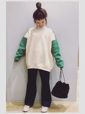 「NiCORON（ニコロン）のアイテム」を使った、tomopuuさん（レディース・152cm）の冬コーディネート