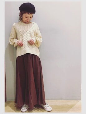 tomopuuさん（レディース・152cm）の冬コーディネート