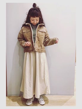 tomopuuさん（レディース・152cm）の冬コーディネート