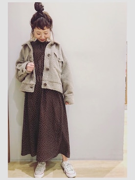 tomopuuさん（レディース・152cm）の冬コーディネート