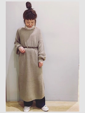 tomopuuさん（レディース・152cm）の冬コーディネート