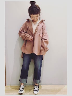 tomopuuさん（レディース・152cm）の冬コーディネート