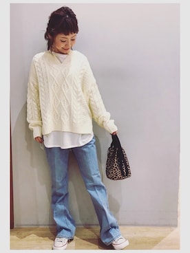 tomopuuさん（レディース・152cm）の冬コーディネート