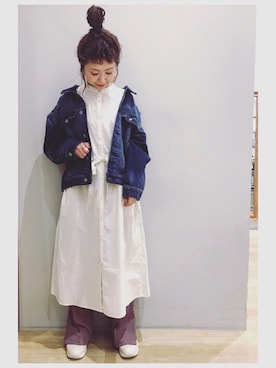 「FILA（フィラ）のアイテム（シューズ）」を使った、tomopuuさん（レディース・152cm）の冬コーディネート