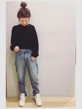 「FILA（フィラ）のアイテム（シューズ）」を使った、tomopuuさん（レディース・152cm）の冬コーディネート