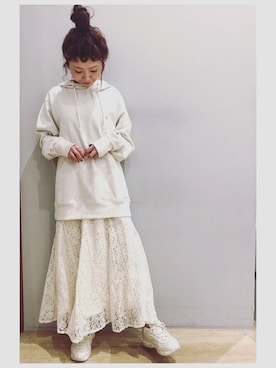 「FILA（フィラ）のアイテム（シューズ）」を使った、tomopuuさん（レディース・152cm）の冬コーディネート