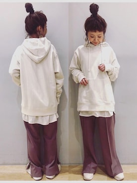 「FILA（フィラ）のアイテム（シューズ）」を使った、tomopuuさん（レディース・152cm）の春コーディネート