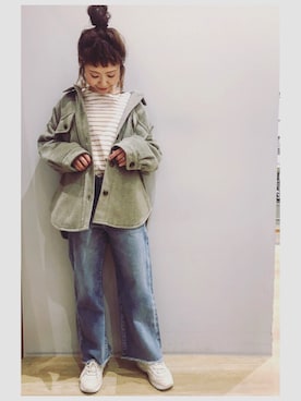 「FILA（フィラ）のアイテム（シューズ）」を使った、tomopuuさん（レディース・152cm）の春コーディネート