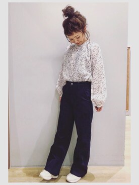 「FILA（フィラ）のアイテム（シューズ）」を使った、tomopuuさん（レディース・152cm）の春コーディネート