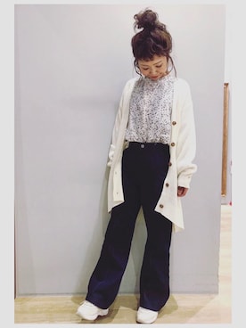 「FILA（フィラ）のアイテム（シューズ）」を使った、tomopuuさん（レディース・152cm）の春コーディネート