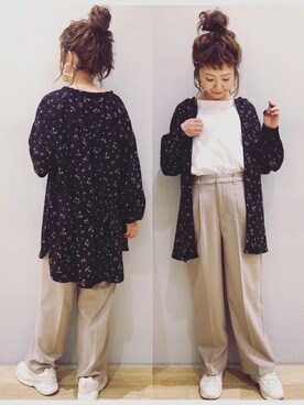 「FILA（フィラ）のアイテム（シューズ）」を使った、tomopuuさん（レディース・152cm）の春コーディネート