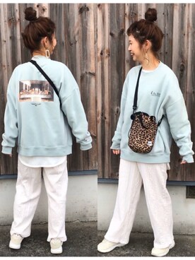「FILA（フィラ）のアイテム（シューズ）」を使った、tomopuuさん（レディース・152cm）の春コーディネート