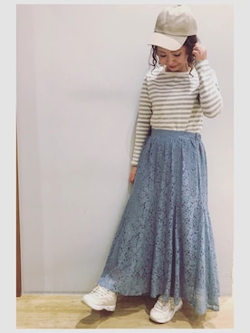 「Lee（リー）のアイテム（帽子）」を使った、tomopuuさん（レディース・152cm）の春コーディネート