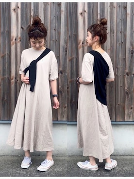 tomopuuさん（レディース・152cm）の夏コーディネート