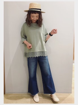 tomopuuさん（レディース・152cm）の夏コーディネート