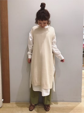 「ロングベスト」｜tomopuuさん（レディース・152cm）の秋コーディネート